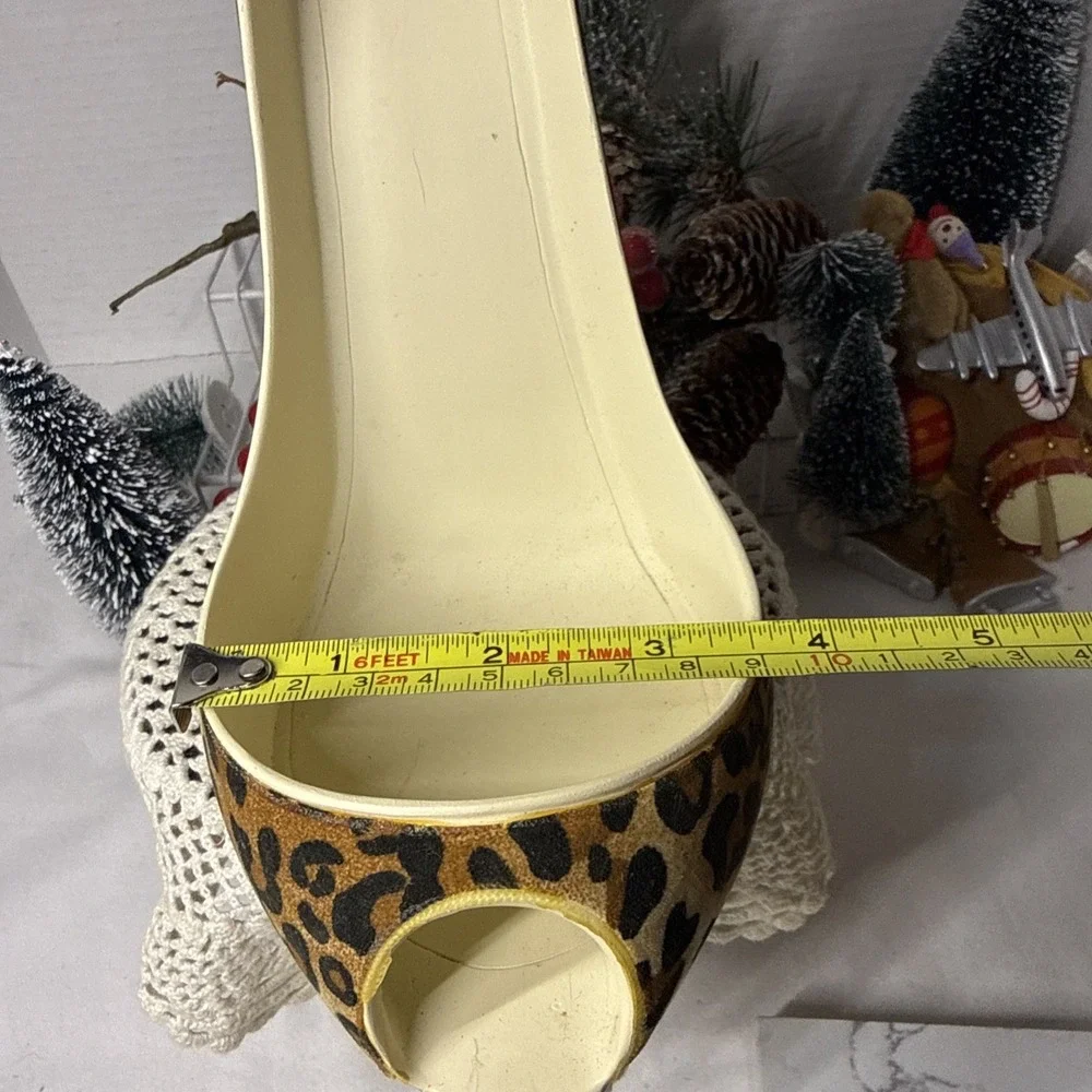 Wild Eye Designs Leopard Print High Heel Stiletto Shoe Wine Holder